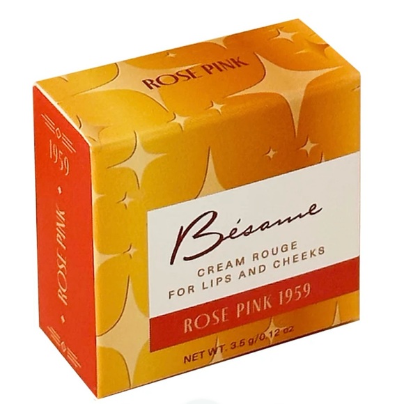 Besame Cosmetics Rose Pink Cream Rouge - 1959 - Picture 2 of 3